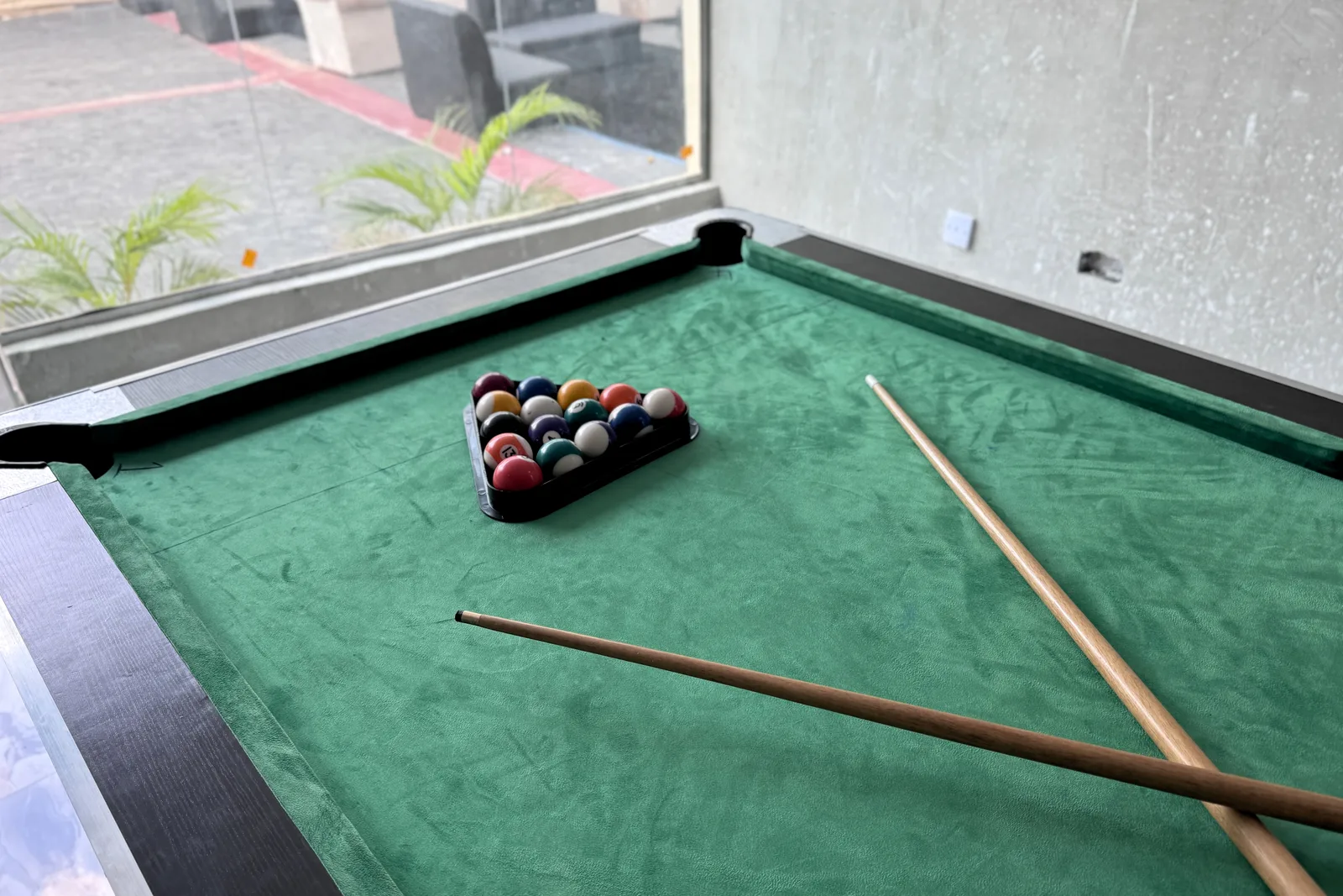 Pool table recreation area